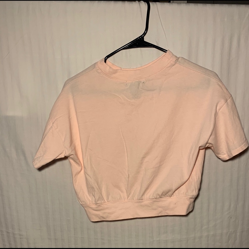 Blush Cropped Tee - Picture 2 of 3